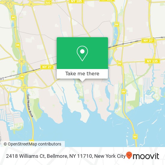 2418 Williams Ct, Bellmore, NY 11710 map