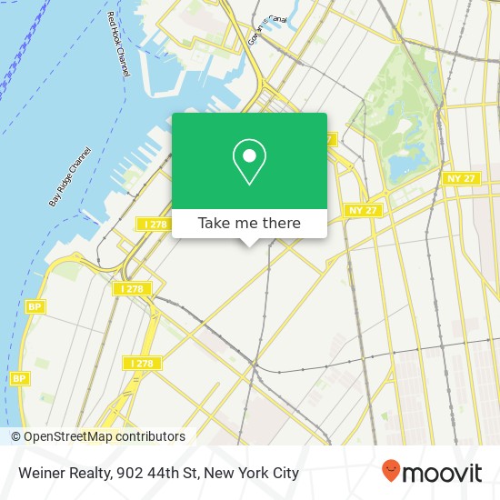 Mapa de Weiner Realty, 902 44th St