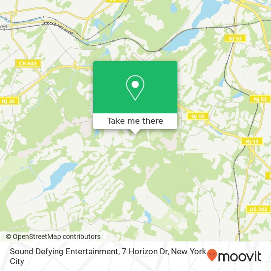 Mapa de Sound Defying Entertainment, 7 Horizon Dr