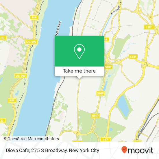 Diova Cafe, 275 S Broadway map