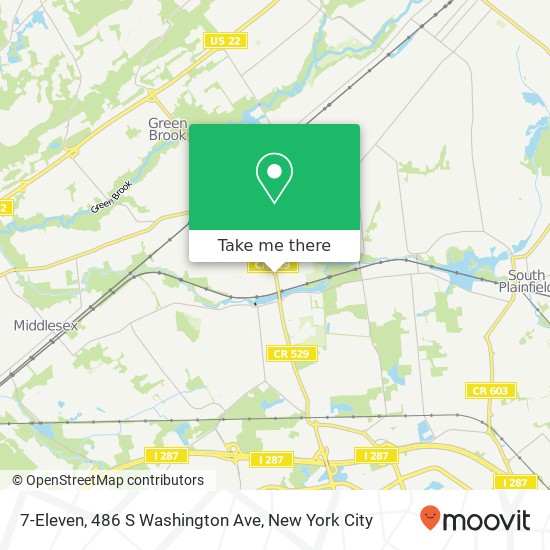 Mapa de 7-Eleven, 486 S Washington Ave
