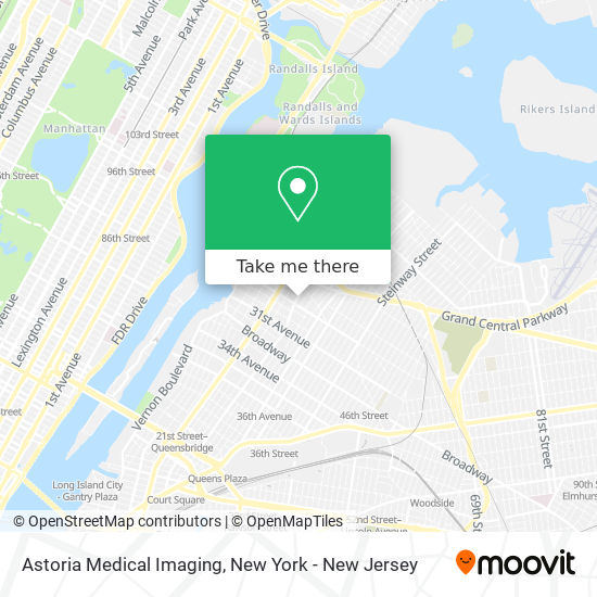 Mapa de Astoria Medical Imaging