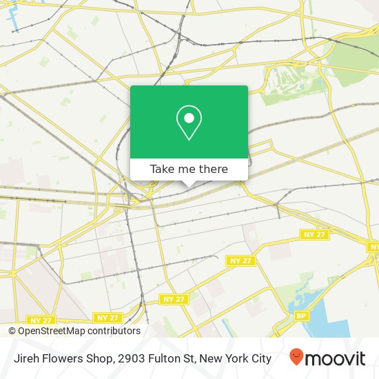 Mapa de Jireh Flowers Shop, 2903 Fulton St