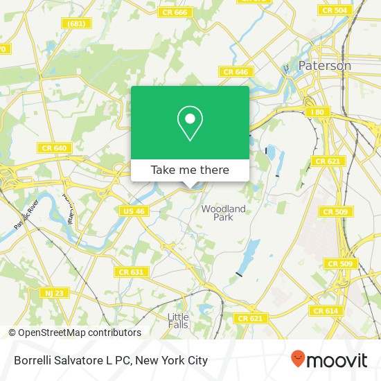 Mapa de Borrelli Salvatore L PC, 986 McBride Ave