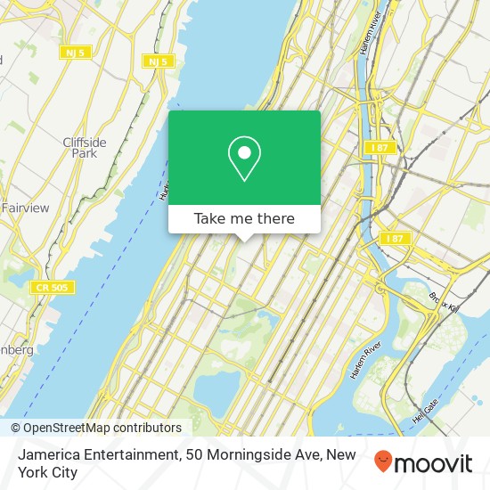 Mapa de Jamerica Entertainment, 50 Morningside Ave