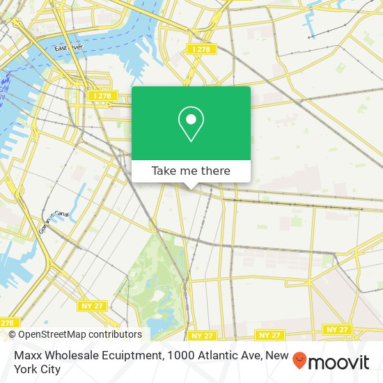 Maxx Wholesale Ecuiptment, 1000 Atlantic Ave map