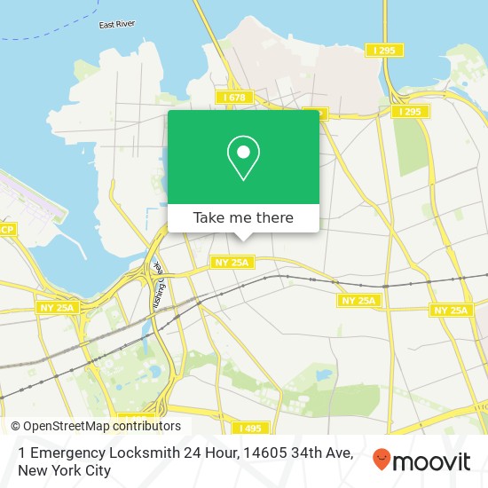 1 Emergency Locksmith 24 Hour, 14605 34th Ave map