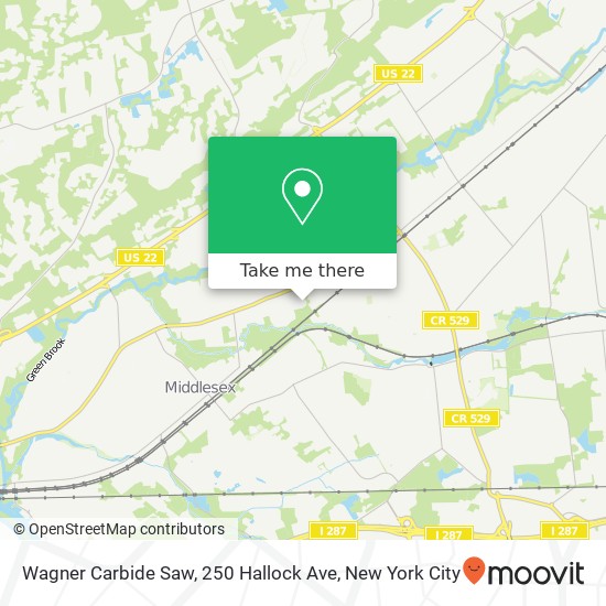 Mapa de Wagner Carbide Saw, 250 Hallock Ave