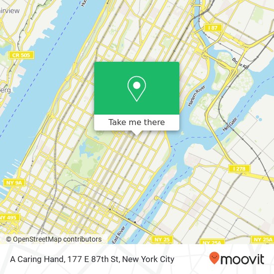 A Caring Hand, 177 E 87th St map
