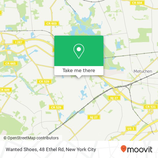 Mapa de Wanted Shoes, 48 Ethel Rd