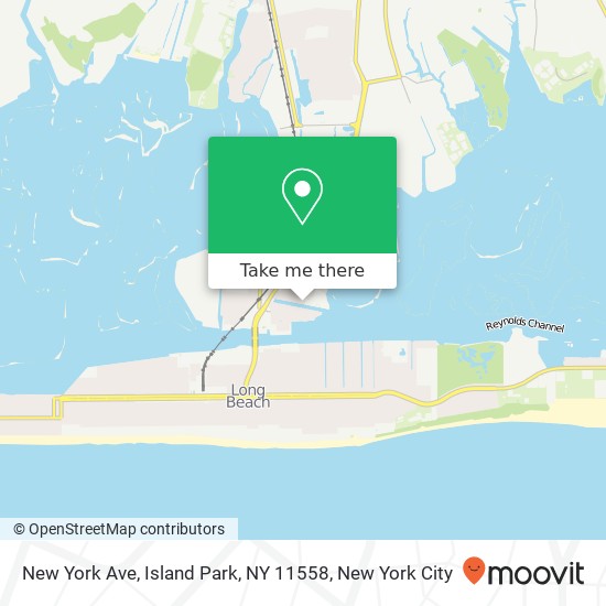 New York Ave, Island Park, NY 11558 map