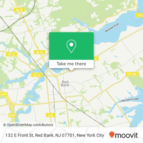 132 E Front St, Red Bank, NJ 07701 map