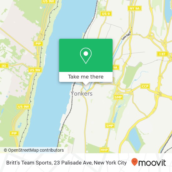 Britt's Team Sports, 23 Palisade Ave map