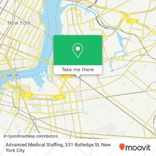 Advanced Medical Staffing, 331 Rutledge St map