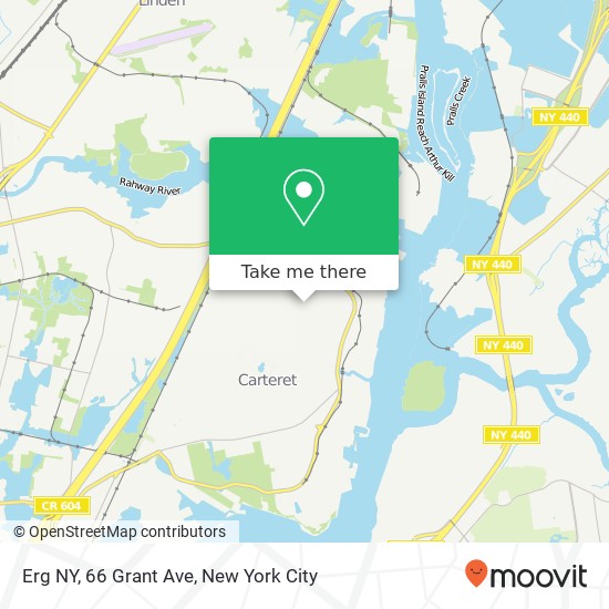 Mapa de Erg NY, 66 Grant Ave