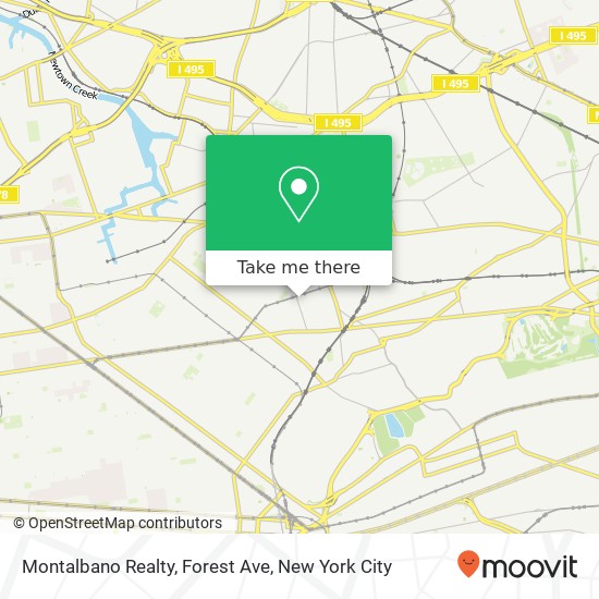 Mapa de Montalbano Realty, Forest Ave