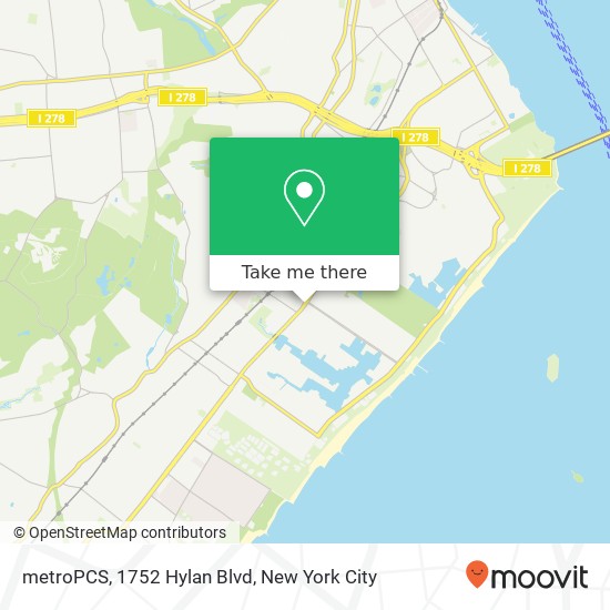 metroPCS, 1752 Hylan Blvd map