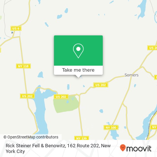 Rick Steiner Fell & Benowitz, 162 Route 202 map