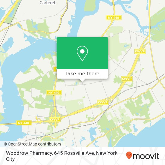 Woodrow Pharmacy, 645 Rossville Ave map