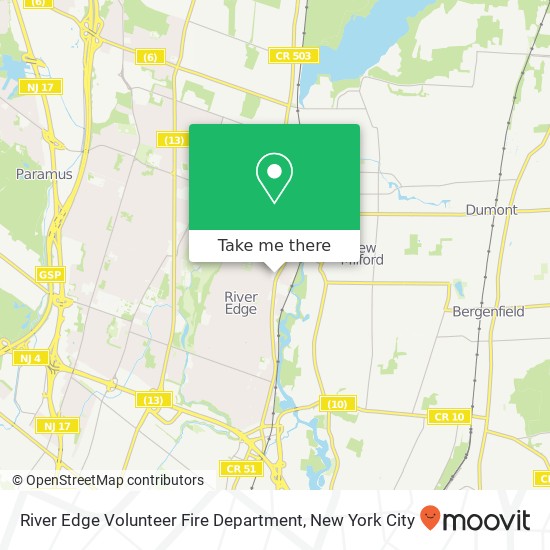 Mapa de River Edge Volunteer Fire Department