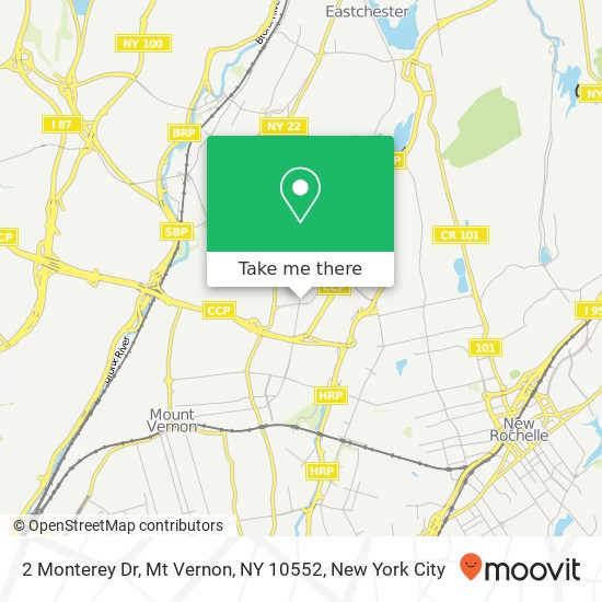 2 Monterey Dr, Mt Vernon, NY 10552 map