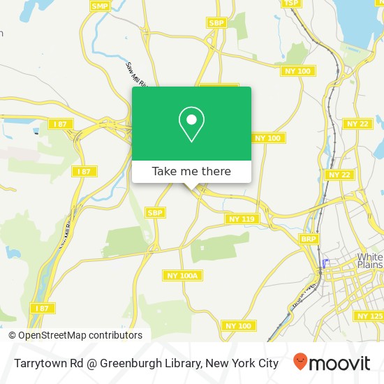 Mapa de Tarrytown Rd @ Greenburgh Library