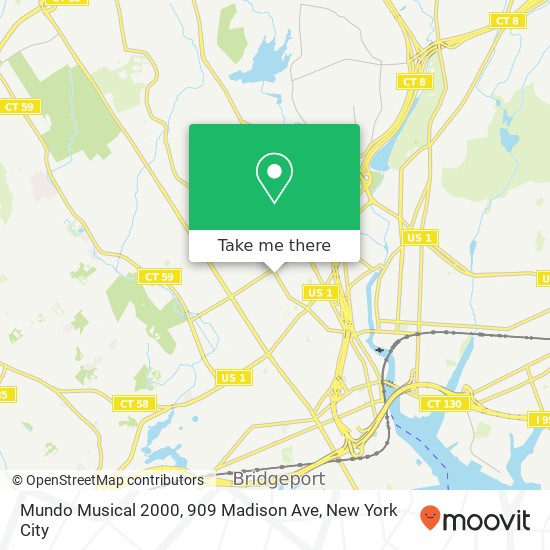 Mundo Musical 2000, 909 Madison Ave map