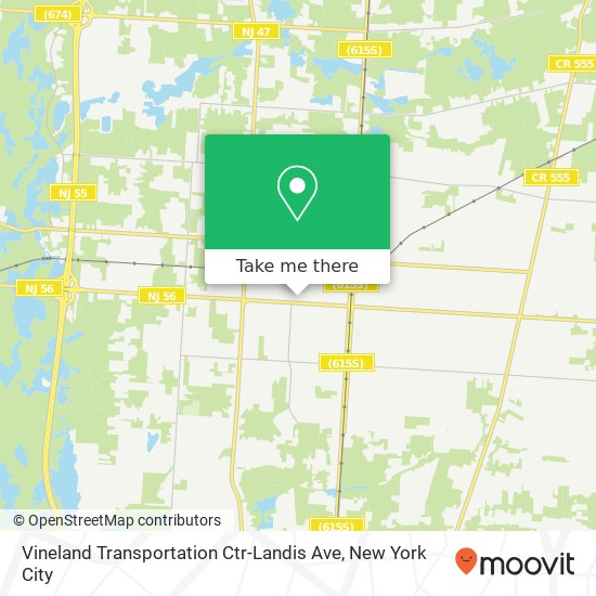 Vineland Transportation Ctr-Landis Ave map