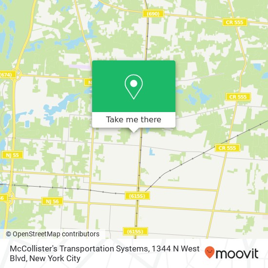 McCollister's Transportation Systems, 1344 N West Blvd map