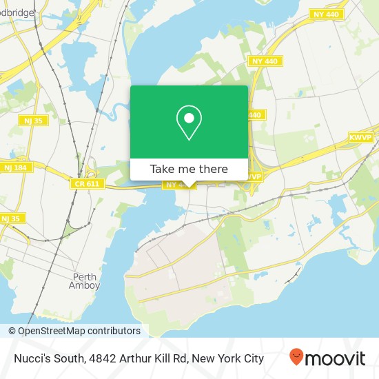 Mapa de Nucci's South, 4842 Arthur Kill Rd
