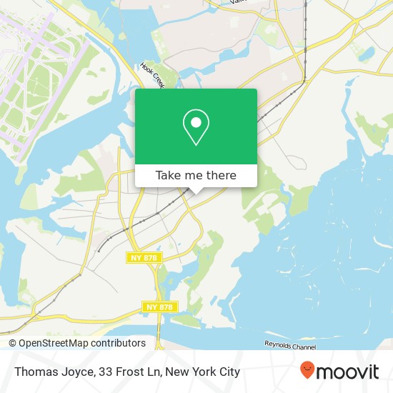 Mapa de Thomas Joyce, 33 Frost Ln