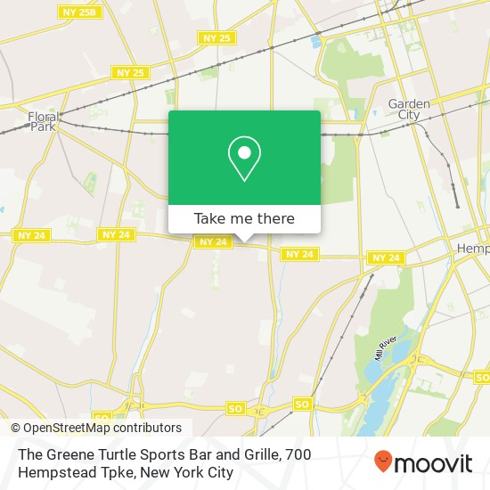 The Greene Turtle Sports Bar and Grille, 700 Hempstead Tpke map