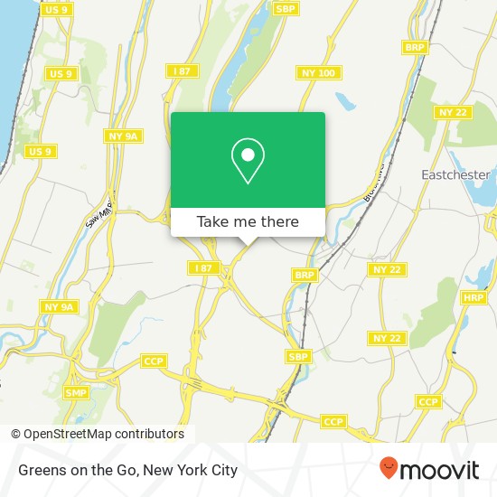 Greens on the Go map