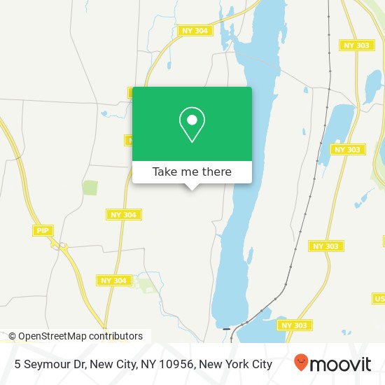 Mapa de 5 Seymour Dr, New City, NY 10956