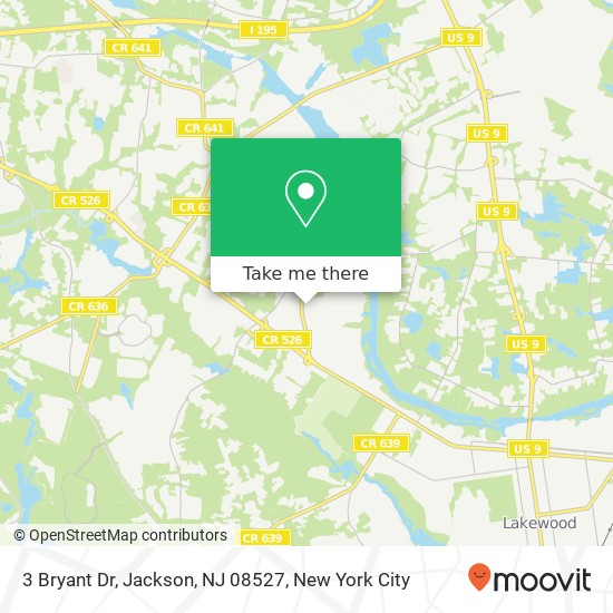 3 Bryant Dr, Jackson, NJ 08527 map