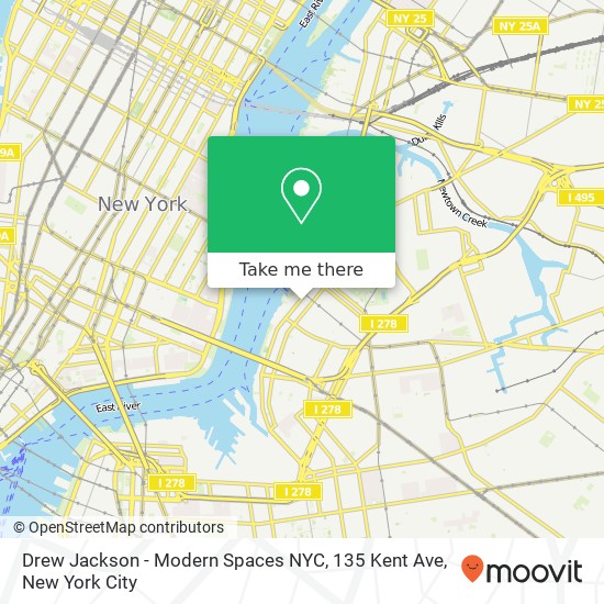 Drew Jackson - Modern Spaces NYC, 135 Kent Ave map