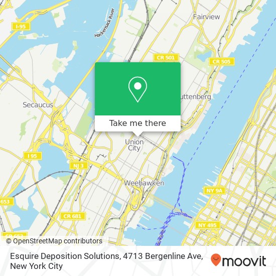 Esquire Deposition Solutions, 4713 Bergenline Ave map