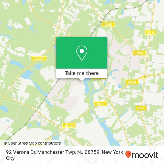 92 Verona Dr, Manchester Twp, NJ 08759 map