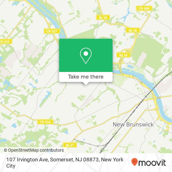 107 Irvington Ave, Somerset, NJ 08873 map