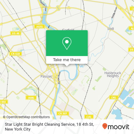 Mapa de Star Light Star Bright Cleaning Service, 18 4th St