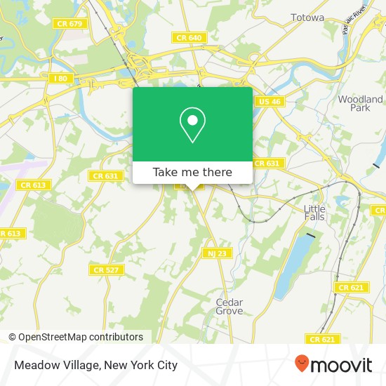 Mapa de Meadow Village