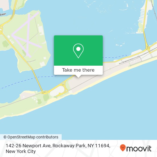 Mapa de 142-26 Newport Ave, Rockaway Park, NY 11694