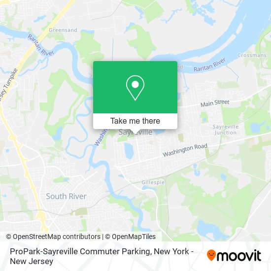 ProPark-Sayreville Commuter Parking map