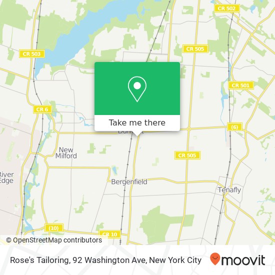 Mapa de Rose's Tailoring, 92 Washington Ave