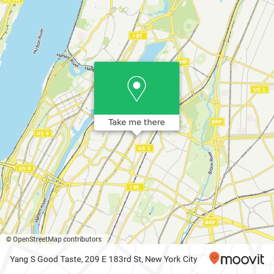 Yang S Good Taste, 209 E 183rd St map