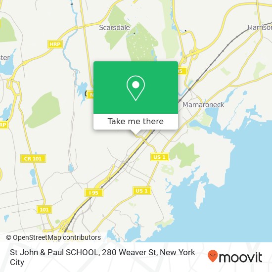 Mapa de St John & Paul SCHOOL, 280 Weaver St