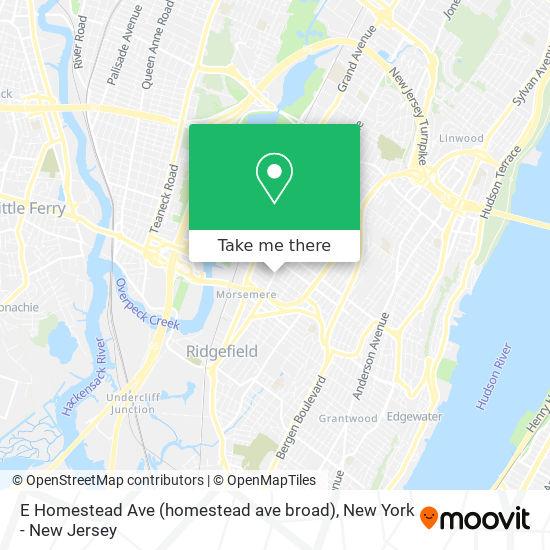 Mapa de E Homestead Ave (homestead ave broad)