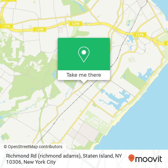 Richmond Rd (richmond adams), Staten Island, NY 10306 map