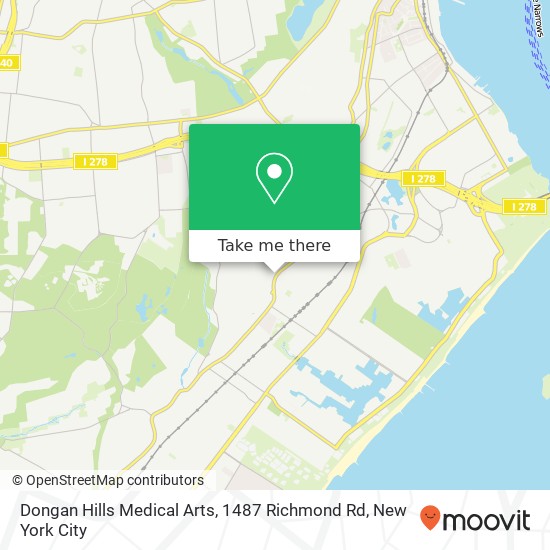 Mapa de Dongan Hills Medical Arts, 1487 Richmond Rd