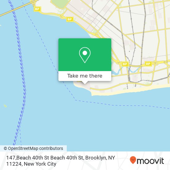 Mapa de 147,Beach 40th St Beach 40th St, Brooklyn, NY 11224